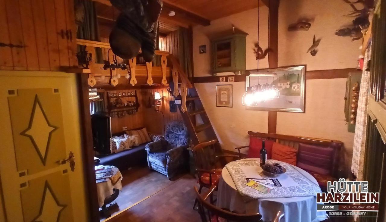 Arode Hütte Harzilein - Romantic tiny house on the edge of the forest Zorge Exterior foto