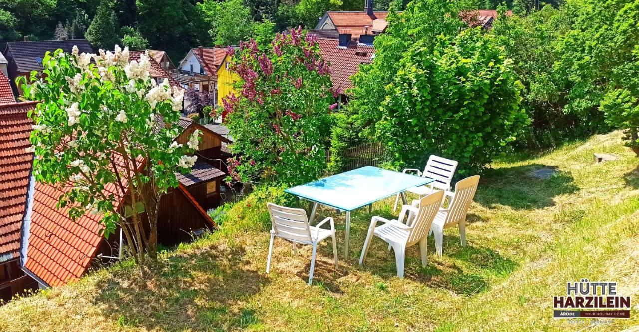 Arode Hütte Harzilein - Romantic tiny house on the edge of the forest Zorge Exterior foto