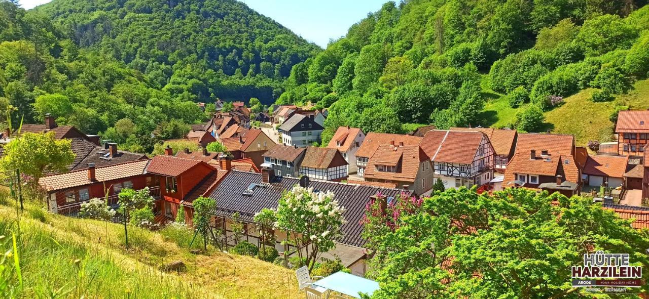 Arode Hütte Harzilein - Romantic tiny house on the edge of the forest Zorge Exterior foto