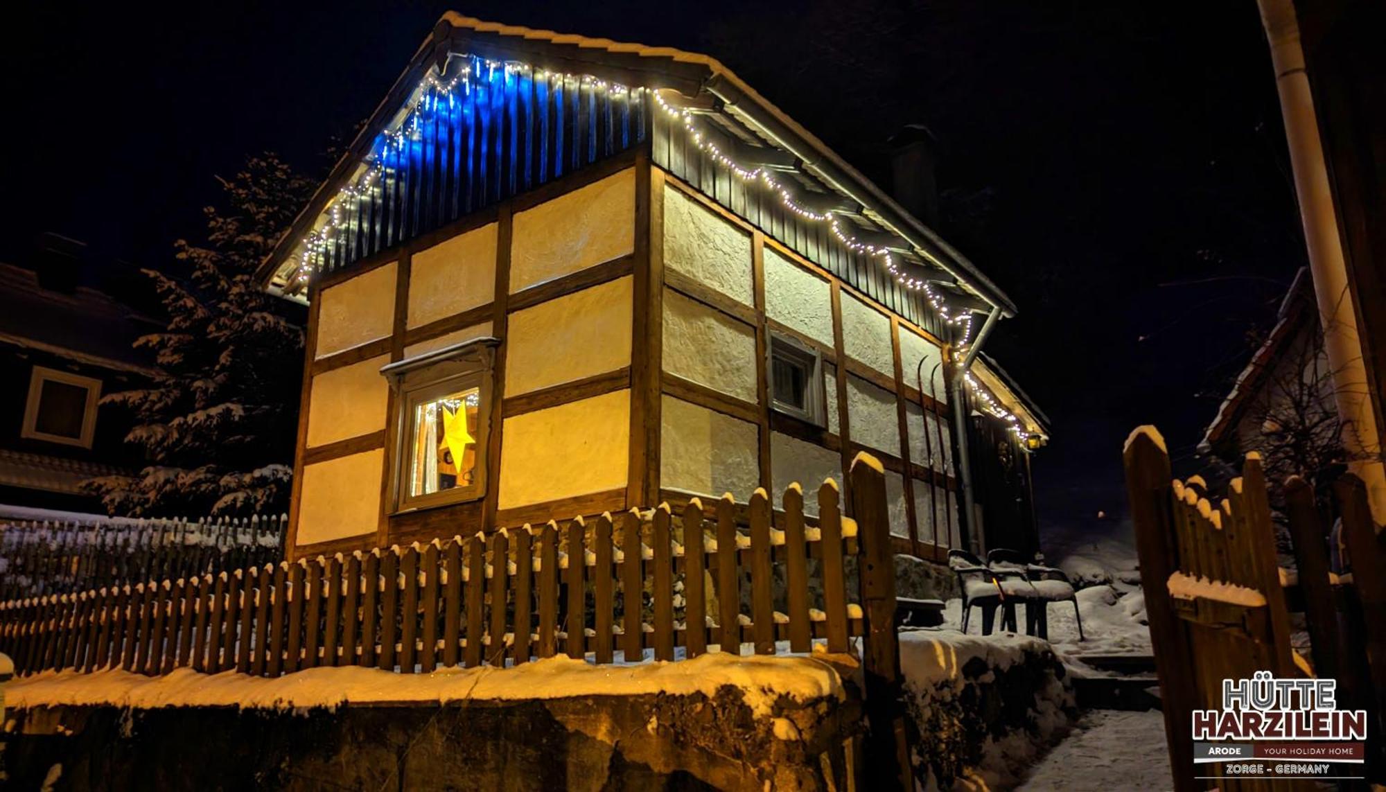 Arode Hütte Harzilein - Romantic tiny house on the edge of the forest Zorge Exterior foto