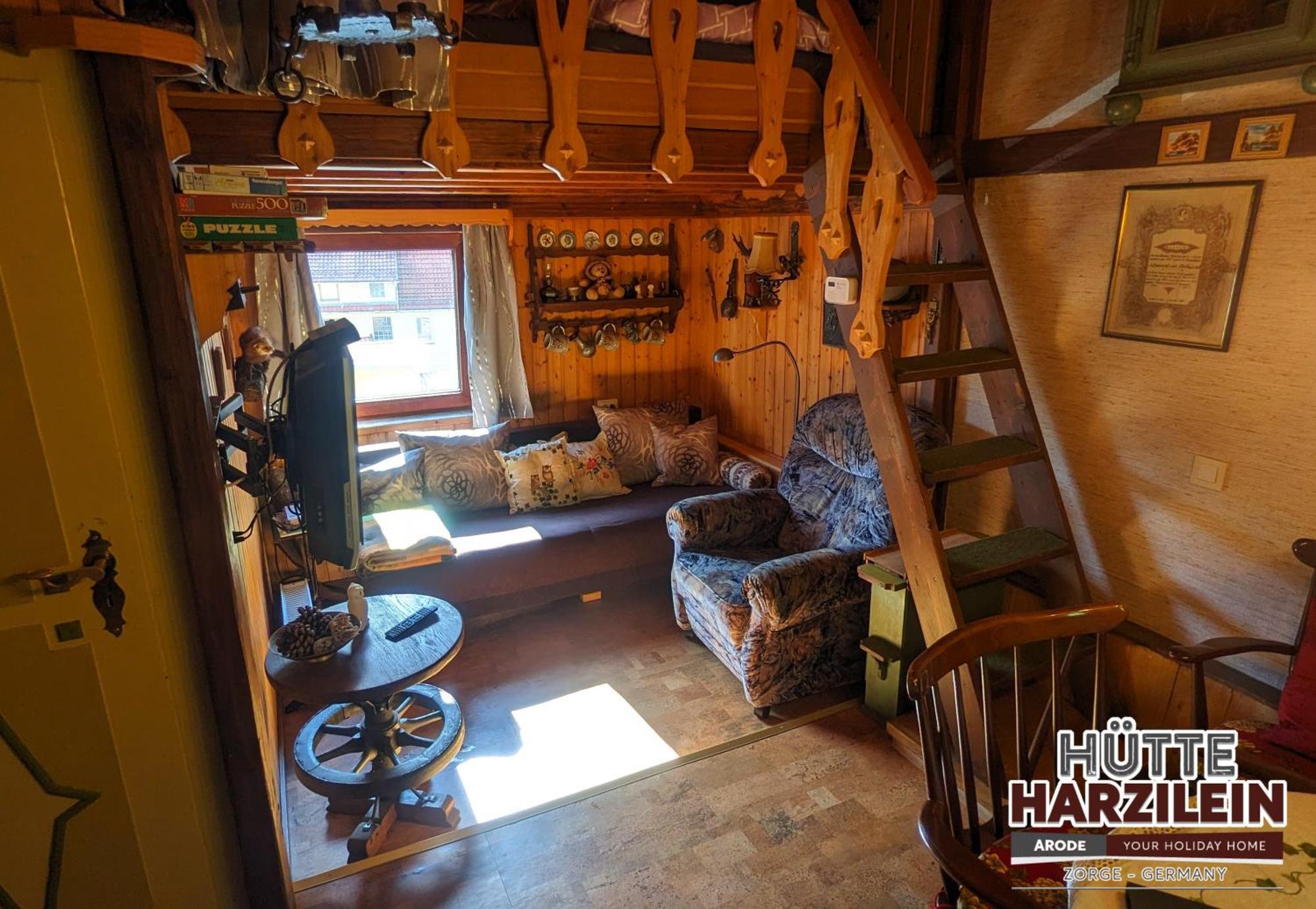 Arode Hütte Harzilein - Romantic tiny house on the edge of the forest Zorge Exterior foto