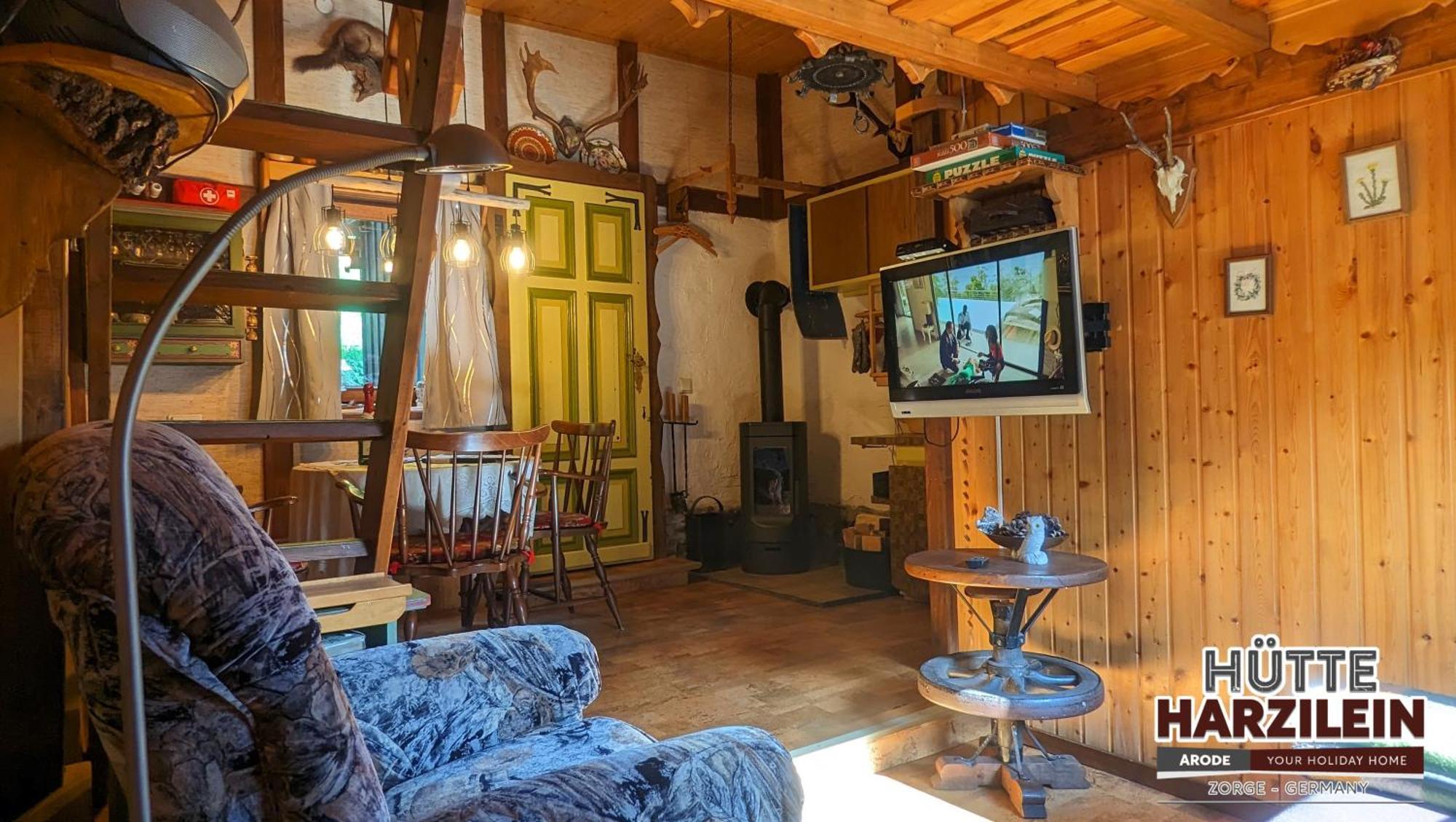 Arode Hütte Harzilein - Romantic tiny house on the edge of the forest Zorge Exterior foto