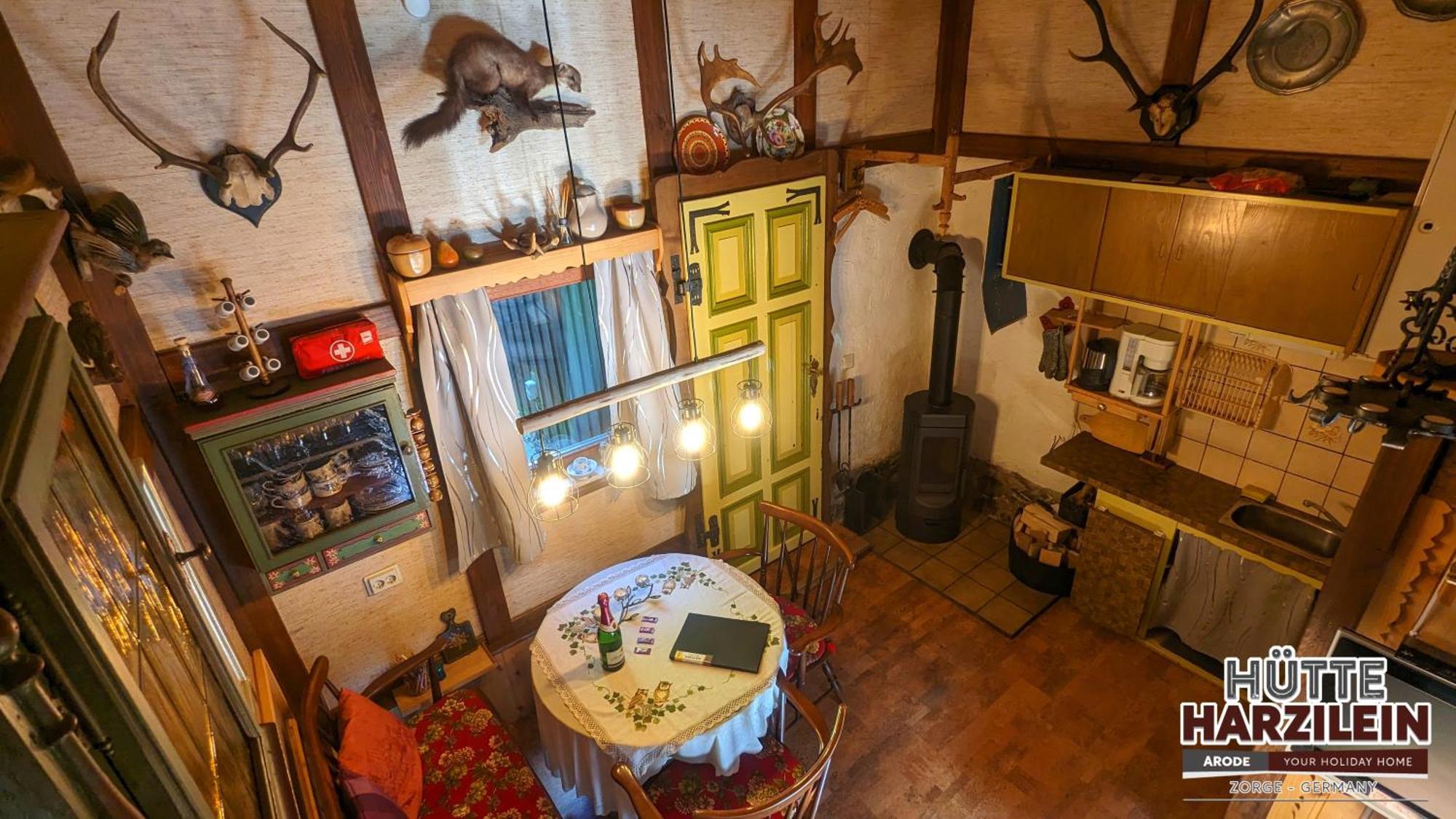 Arode Hütte Harzilein - Romantic tiny house on the edge of the forest Zorge Exterior foto