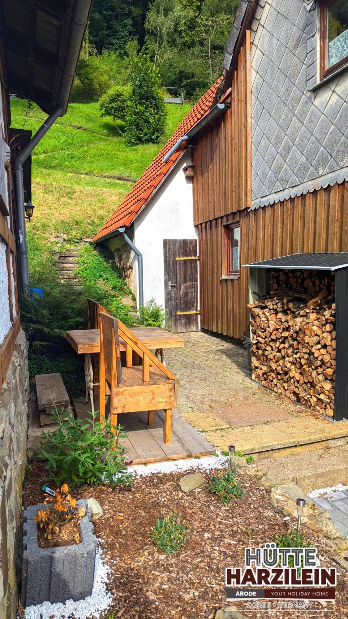 Arode Hütte Harzilein - Romantic tiny house on the edge of the forest Zorge Exterior foto