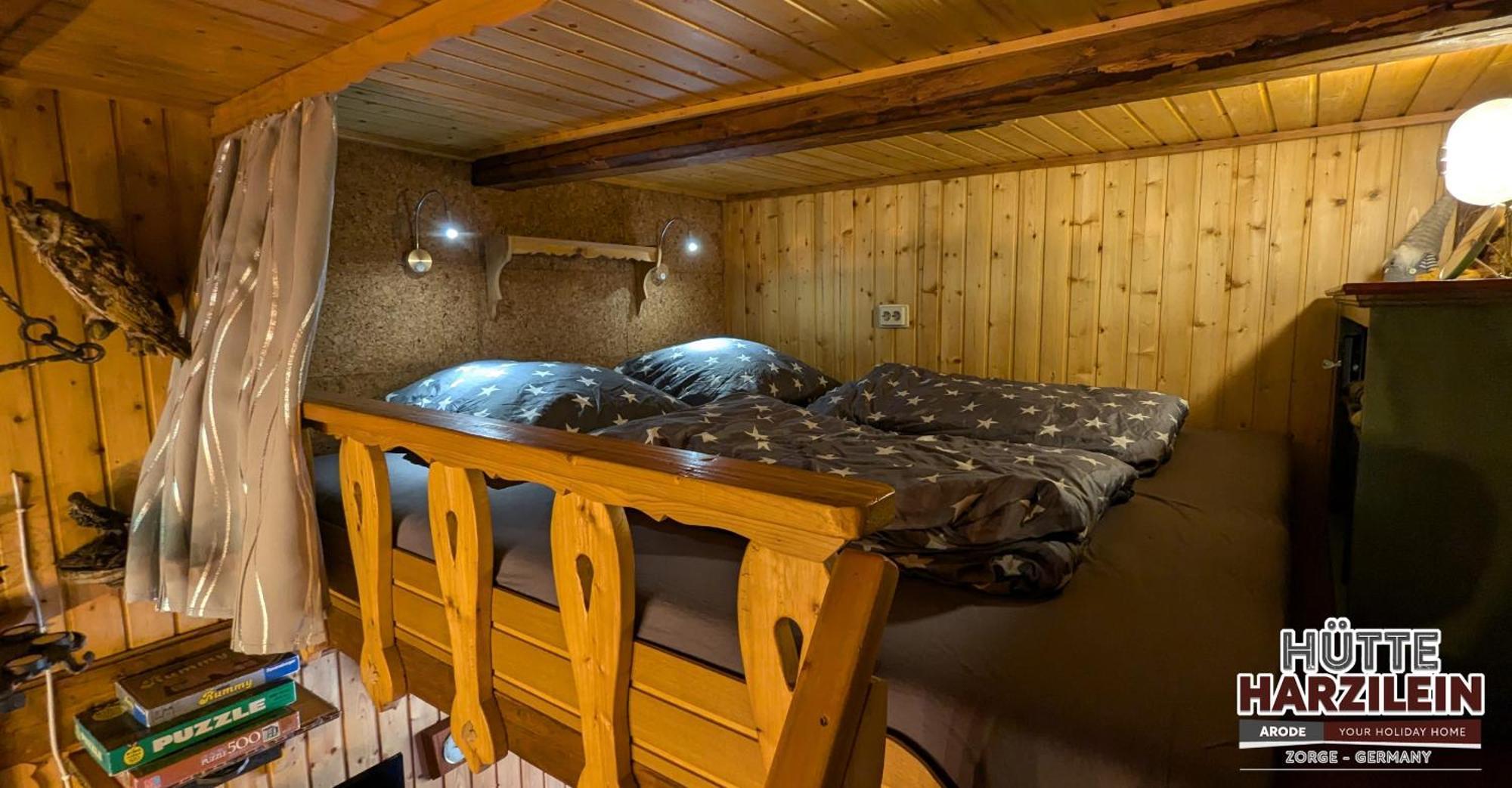 Arode Hütte Harzilein - Romantic tiny house on the edge of the forest Zorge Exterior foto